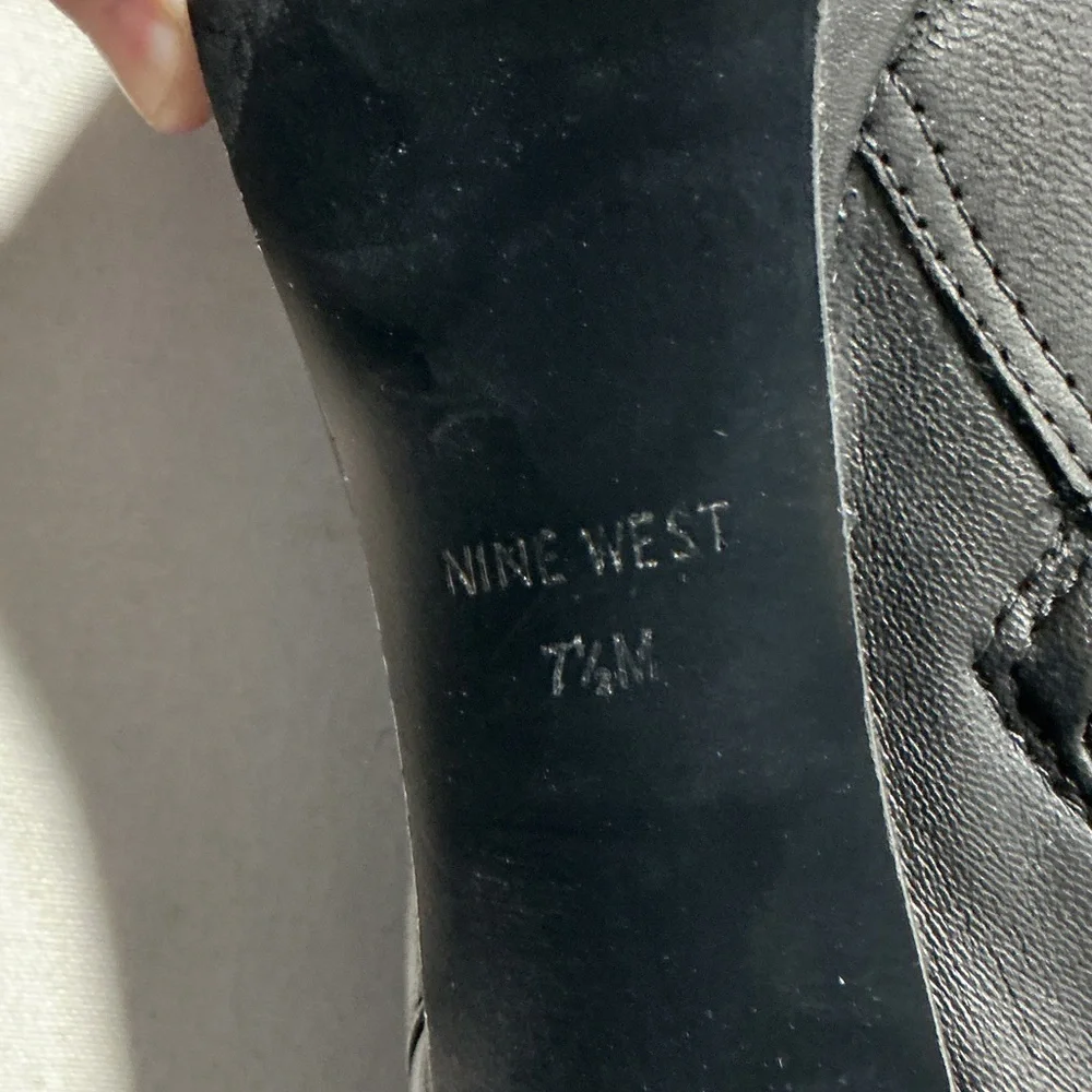 Nine West Black Over-the-Knee Stiletto Boots